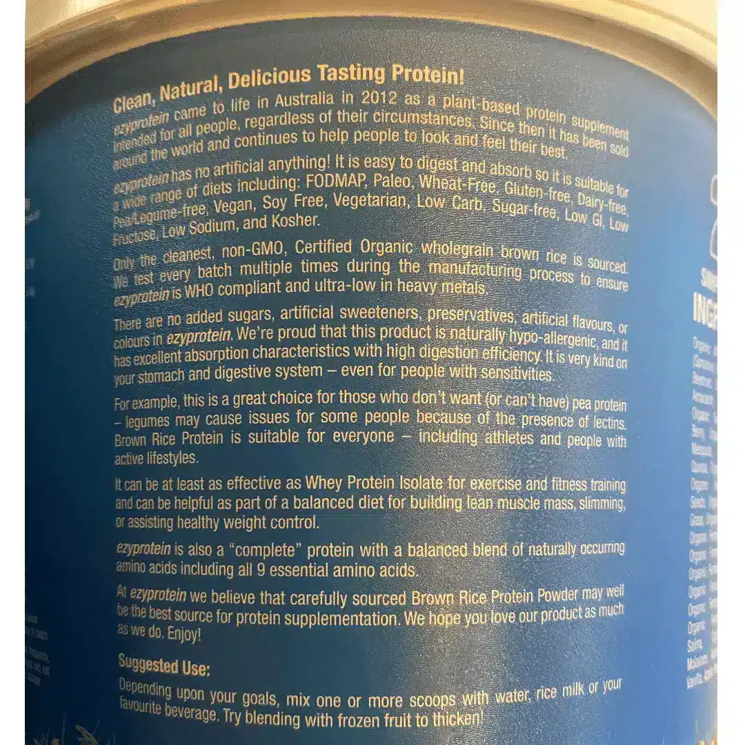 Ezy Protein, Vegan Protein Powder, Berry, 800g