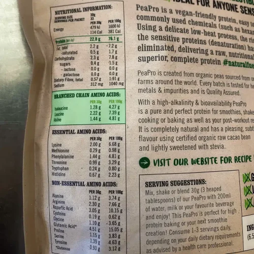 Protein Supplies Australia, Pea Protein Chocolate, 1kg