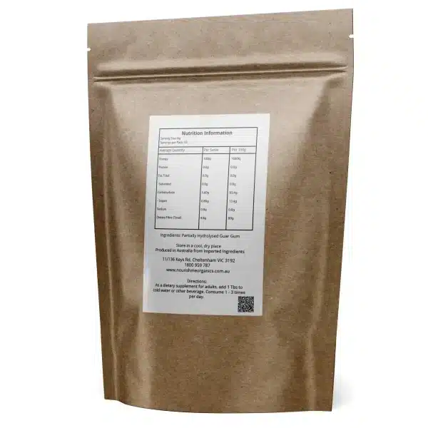 NourishMe Organics, Partially Hydrolysed Guar Gum (PHGG), 200g