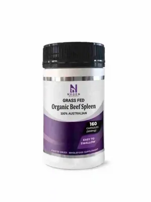 NXGEN Wholefoods, Grass Fed Beef Spleen Capsules, 160 capsules