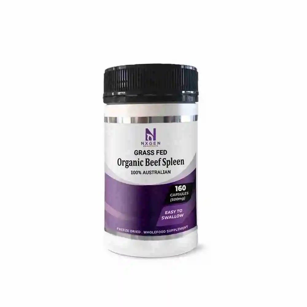 NXGEN Wholefoods, Grass Fed Beef Spleen Capsules, 160 capsules