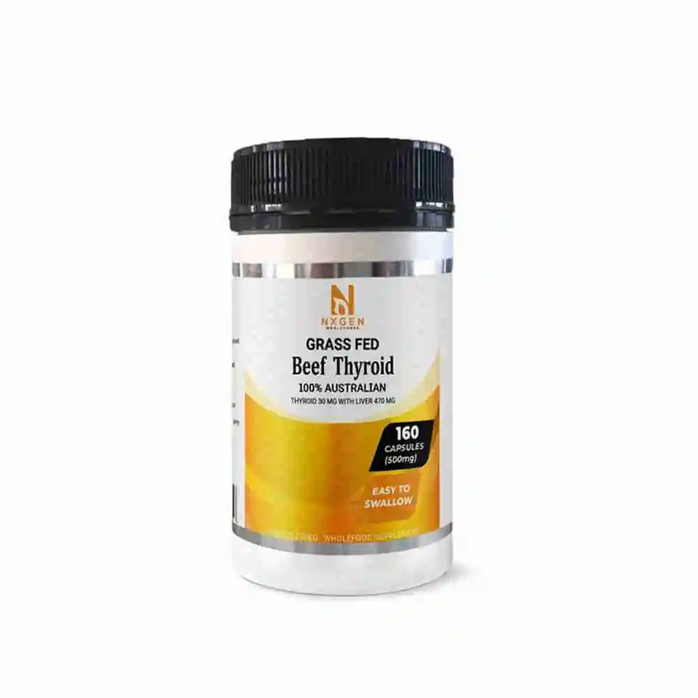NXGEN Wholefoods, Grass Fed Beef Thyroid Capsules 500mg, 160 capsules