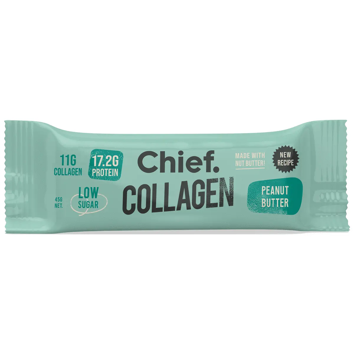 Chief, Collagen Protein Bar, 45g - Peanut Butter