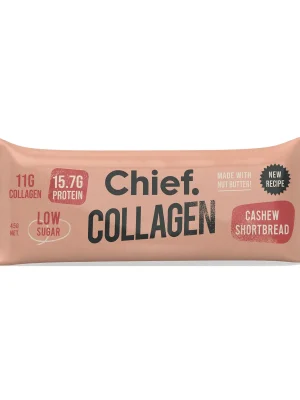 Chief, Collagen Protein Bar - Cashew Shortbread, 45g