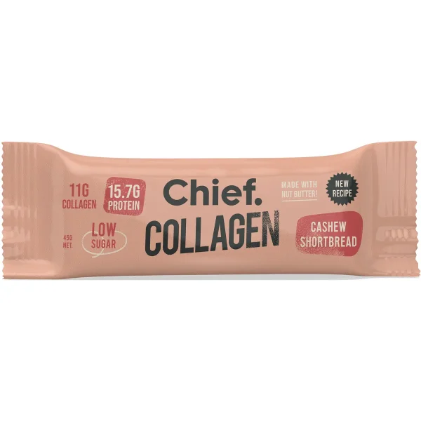 Chief, Collagen Protein Bar - Cashew Shortbread, 45g