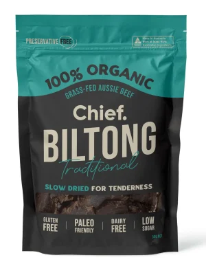 Traditional Beef Biltong, Chief. 30g