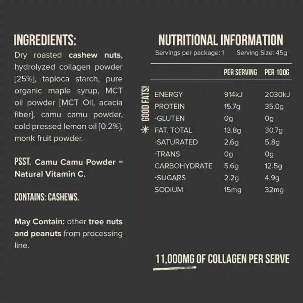Chief, Collagen Protein Bar, 45g