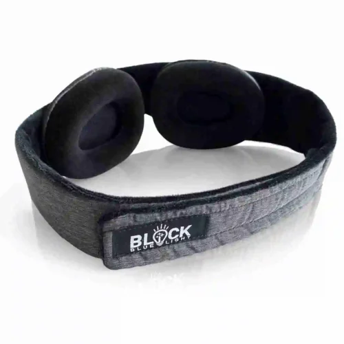 Block Blue Light, Deluxe Delta Sleep Mask - 100% Light Blocking