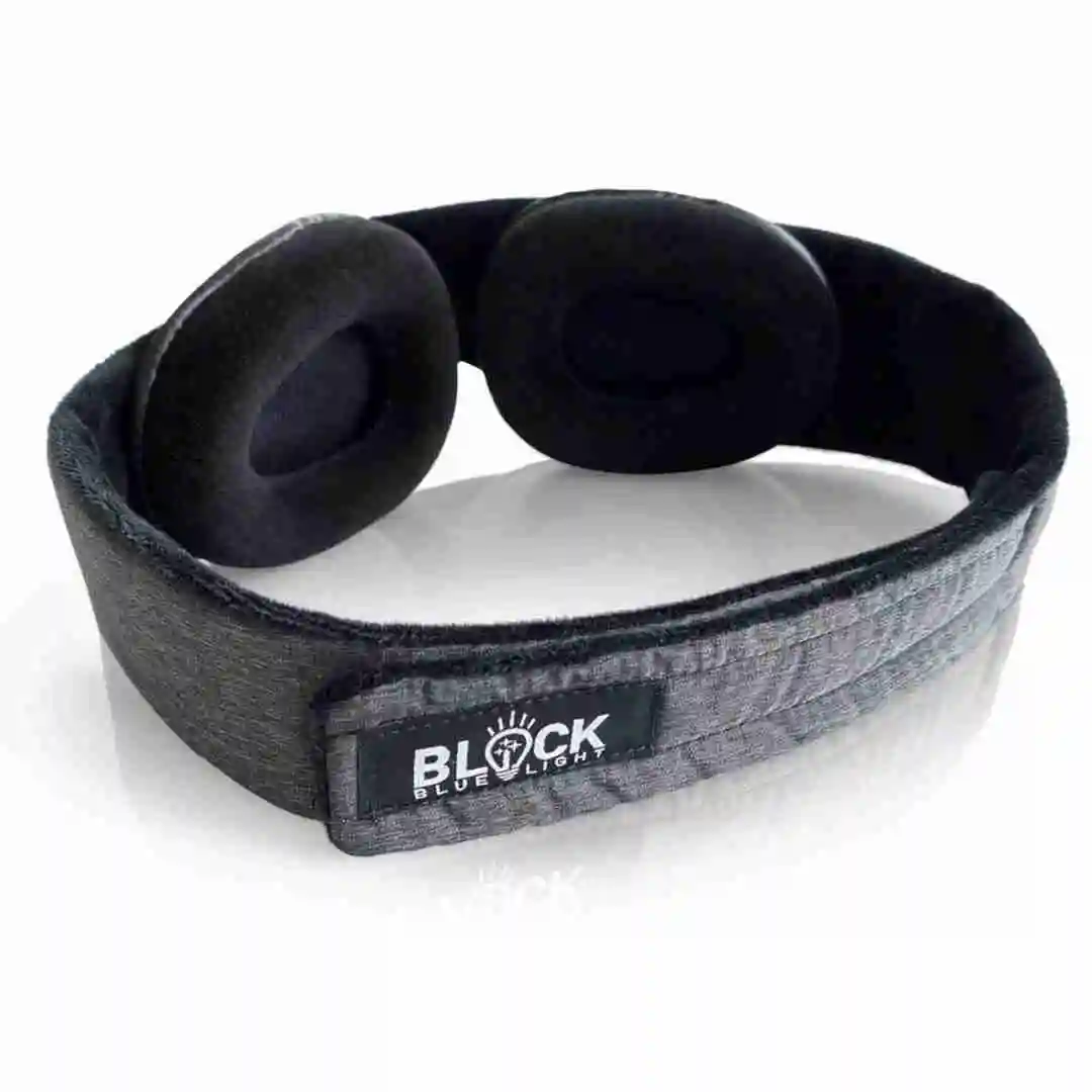 Block Blue Light, Deluxe Delta Sleep Mask - 100% Light Blocking
