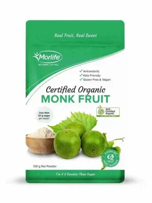 Morlife, Monkfruit Powder, 100g