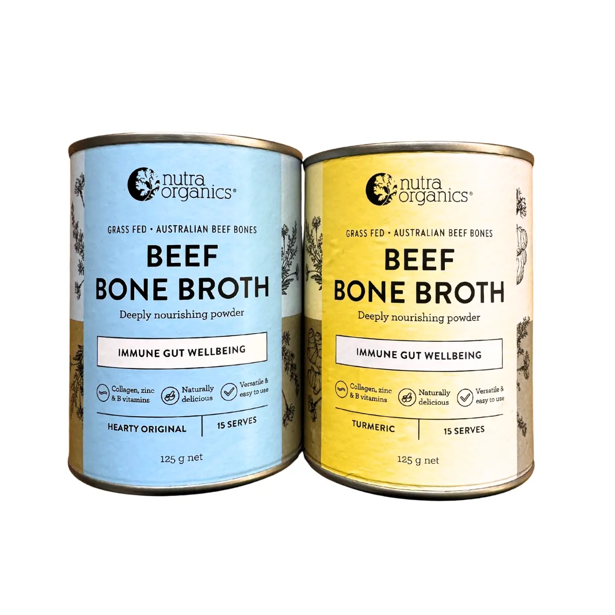 Nutra Organics, Beef Bone Broth, 125g