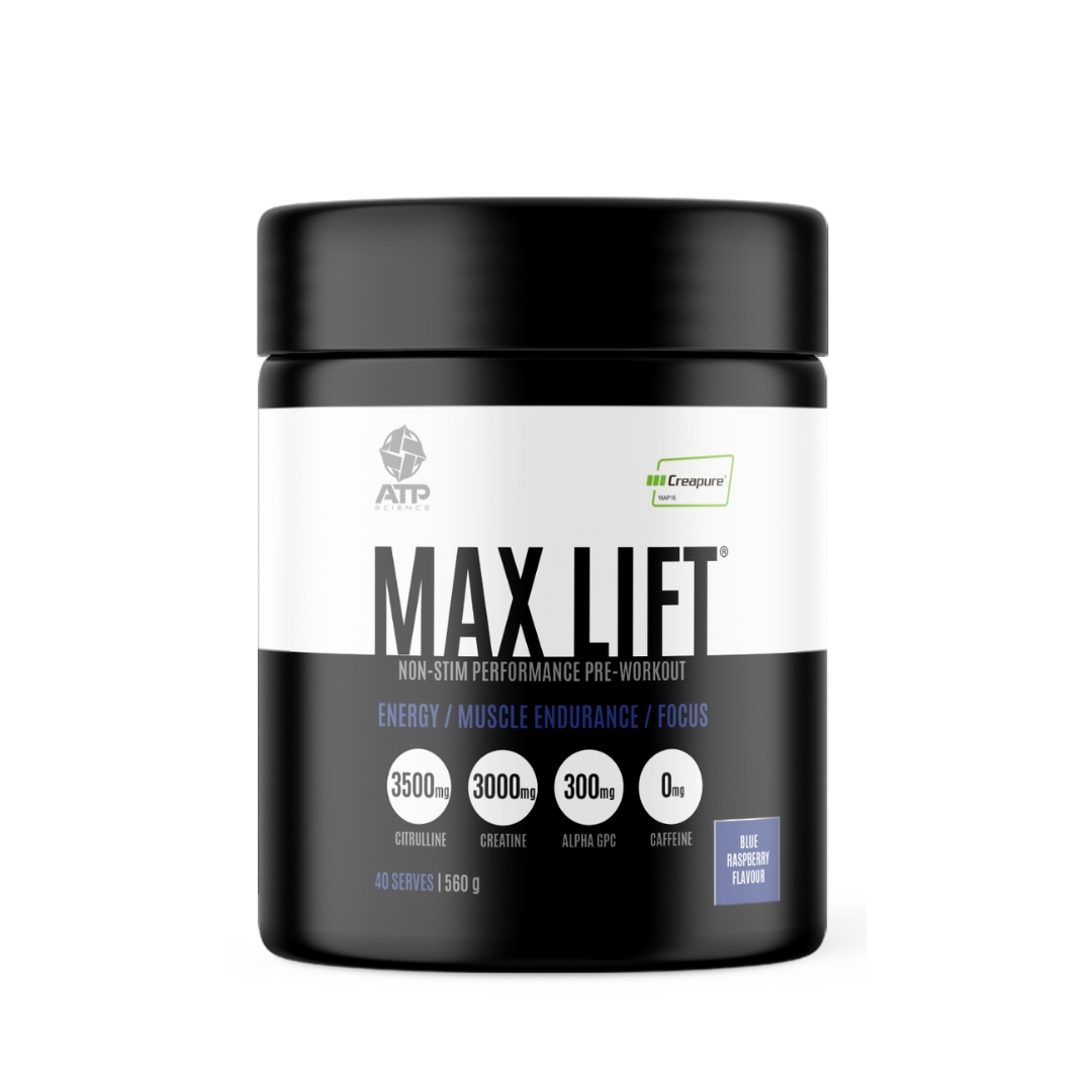 ATP Science, Max Lift Non-Stim Performance PreWorkout, 500g