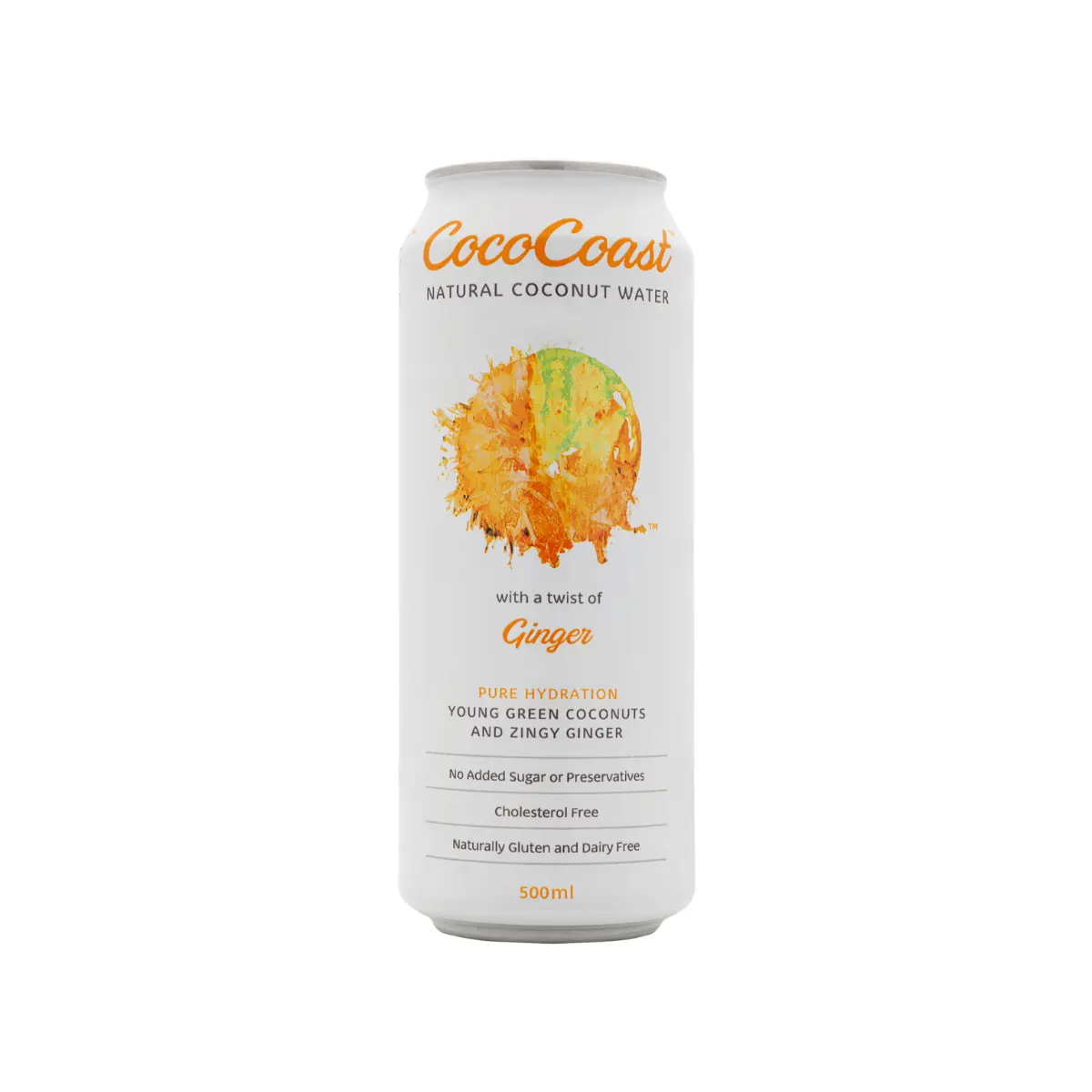 Cococoast, Natural Coconut Water, 500mL - Ginger