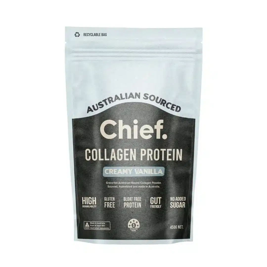 Chief, Australian Grass-Fed Collagen Protein Powder - Creamy Vanilla, 450g