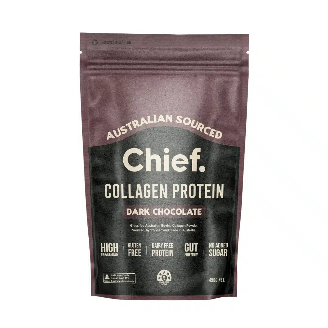 Chief, Australian Grass-Fed Collagen Protein Powder - Dark Chocolate, 450g