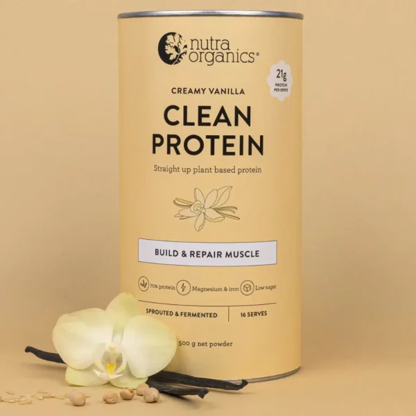 Nutra Organics, Clean Protein - Creamy Vanilla