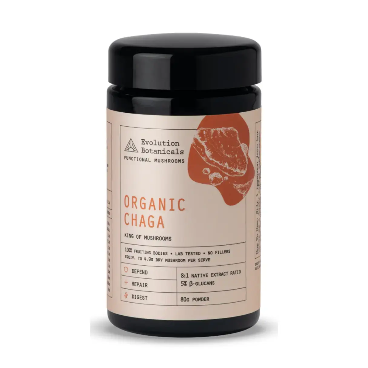 Evolution Botanicals, Organic Chaga, 80g