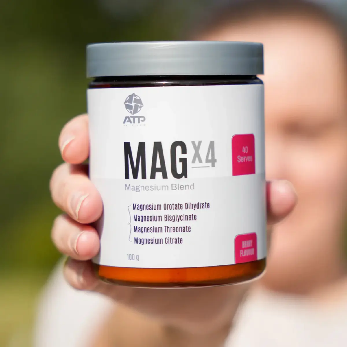 ATP Science, MAGx4 Magnesium Blend - Berry, 100g