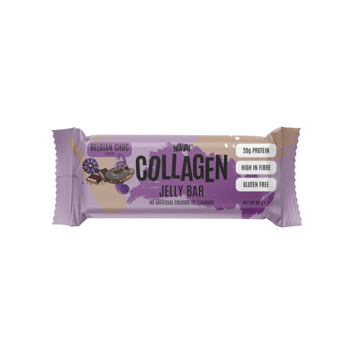 ATP Science, NOWAY® Collagen Jelly Bar, 60g - Belgian Choc