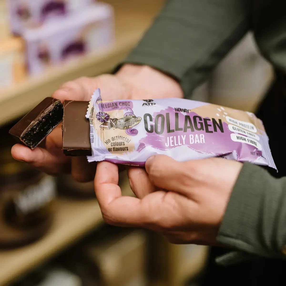 ATP Science, NOWAY® Collagen Jelly Bar, 60g - Belgian Choc