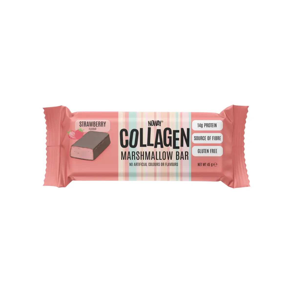 ATP Science, NOWAY® Collagen Marshmallow Bar, 45g - Strawberry