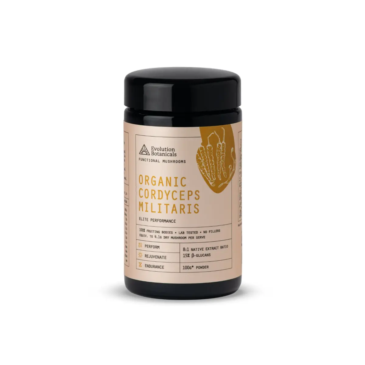 Evolution Botanicals, Organic Cordyceps, 100g