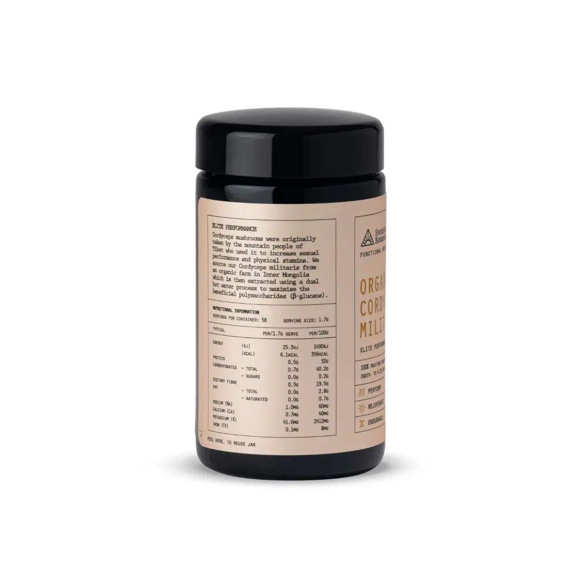 Evolution Botanicals, Organic Cordyceps, 100g