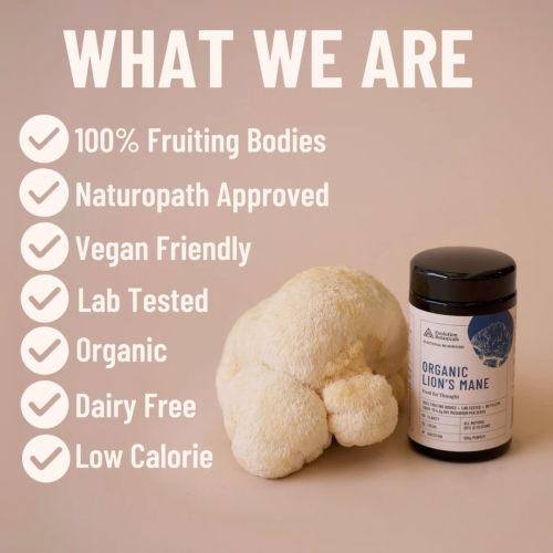 Evolution Botanicals, Organic Lion’s Mane, 100g