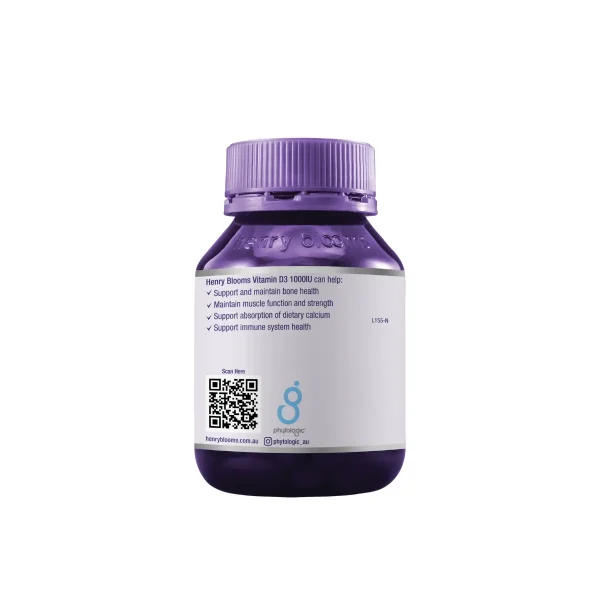 Henry Blooms, Vitamin D3 1000IU, 200c