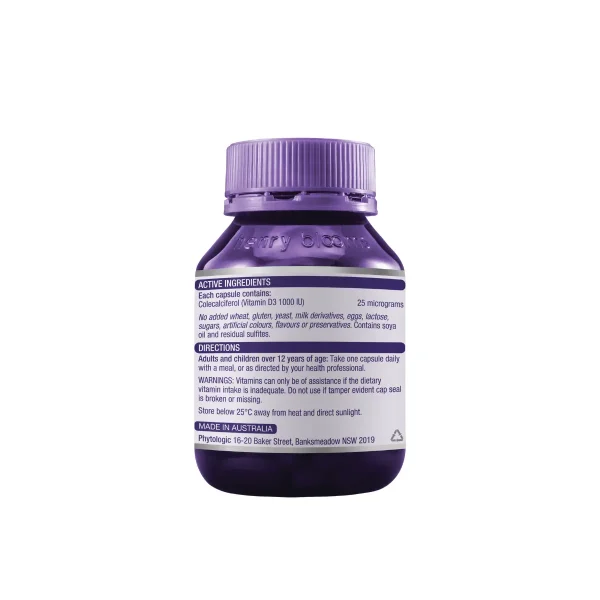 Henry Blooms, Vitamin D3 1000IU, 200c
