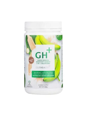 Natural Evolution, GH+ Green Banana Resistant Starch 3-in-1 Multifibre, 400g