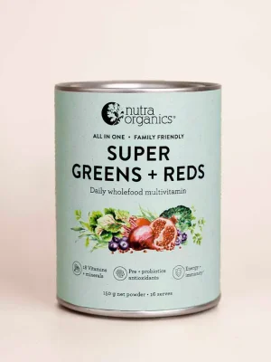 Nutra Organics, Super Greens + Reds, 150g