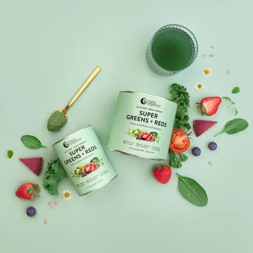 Nutra Organics, Super Greens + Reds, 150g