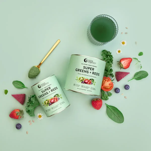 Nutra Organics, Super Greens + Reds, 150g