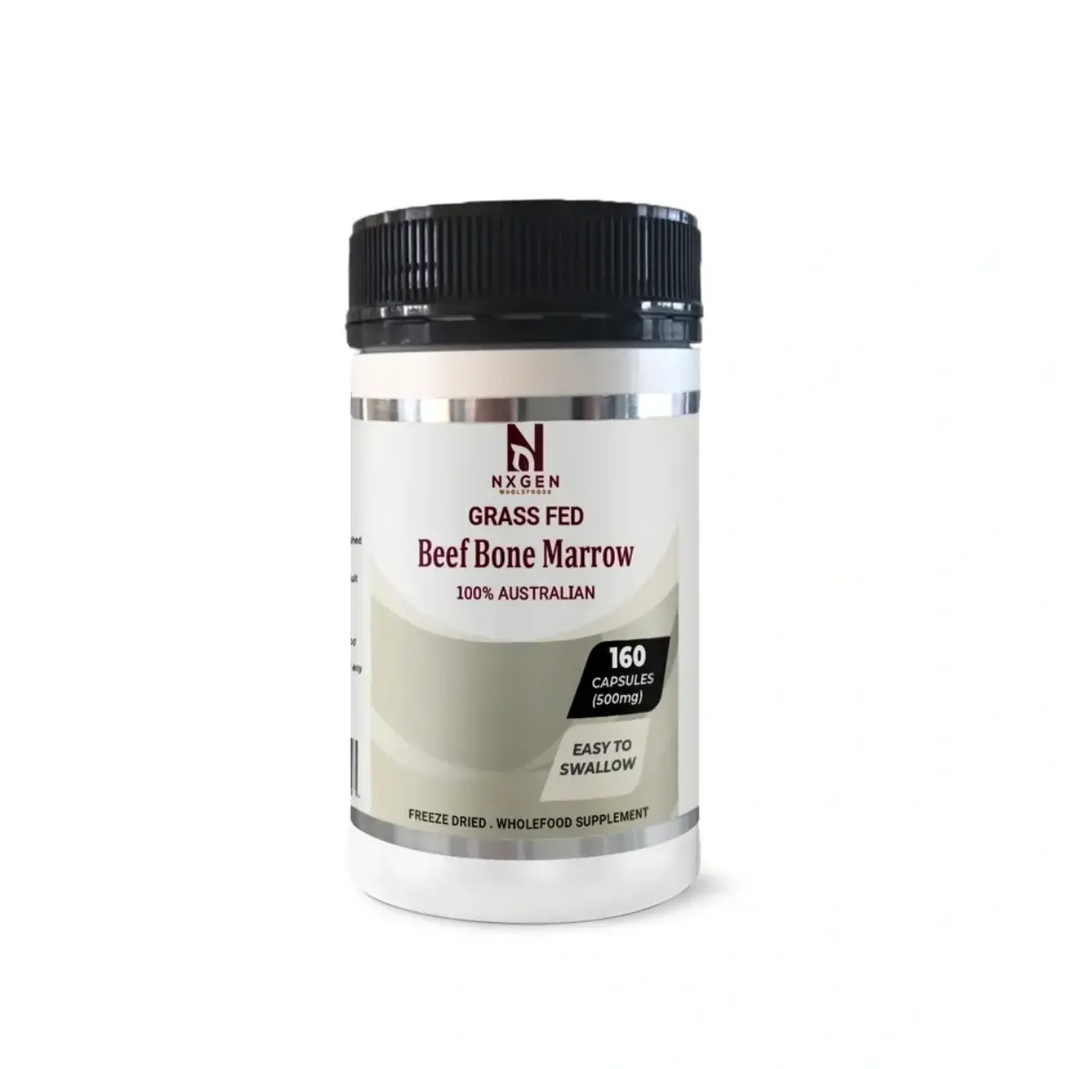 NXGEN Wholefoods, Beef Bone Marrow 500mg, 160 capsules