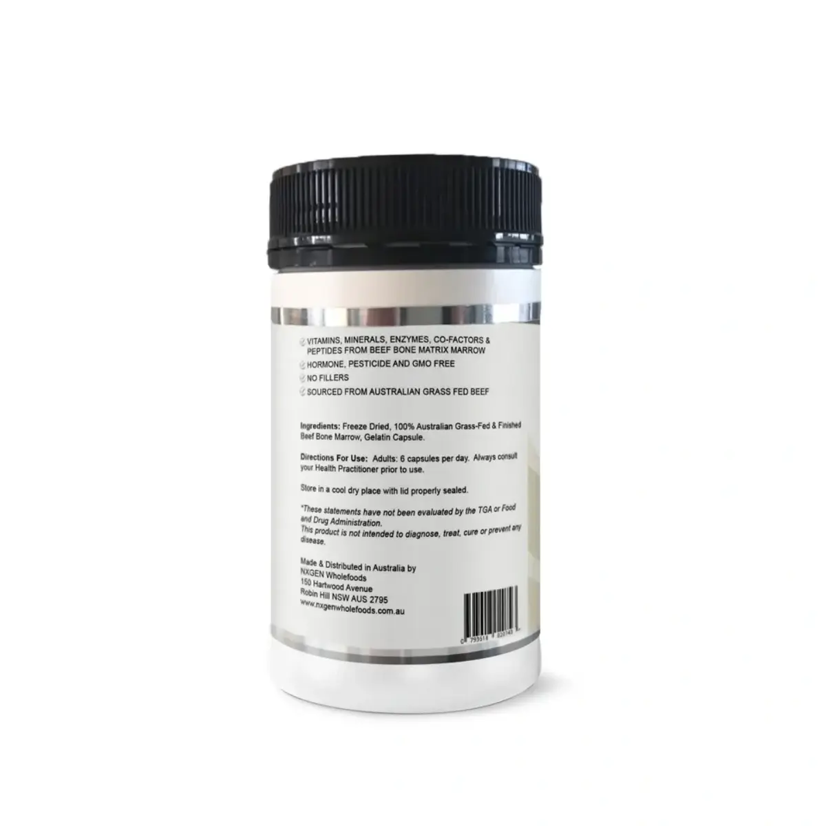 NXGEN Wholefoods, Beef Bone Marrow 500mg, 160 capsules