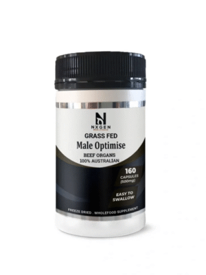 NXGEN Wholefoods, Grass Fed Male Optimise 500mg, 160 capsules