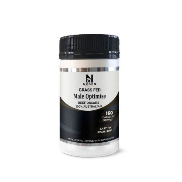 NXGEN Wholefoods, Grass Fed Male Optimise 500mg, 160 capsules
